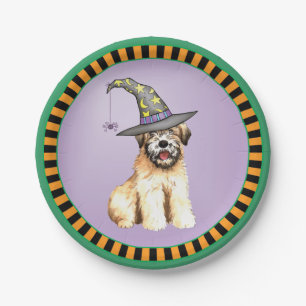 Assiettes En Carton Halloween Soft Coated Wheaten Terrier