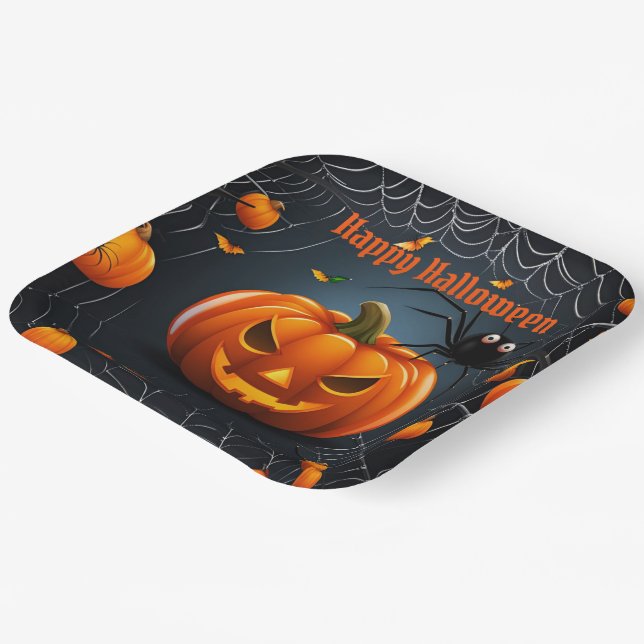 Assiettes En Carton Halloween Web (Angulaire)