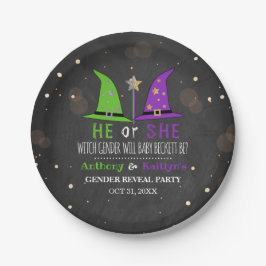 Assiettes En Carton Halloween Witch Genre Revela Party