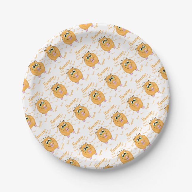 Assiettes En Carton hamster (Devant)