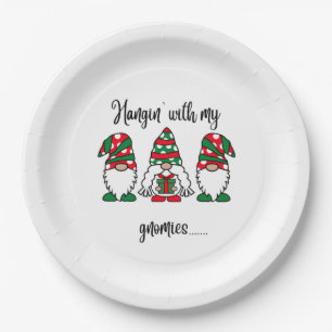 Assiettes En Carton Hangin Avec Mes Gnomes Noël De Vacances