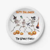 Happy Halloween Dancing Skeletons