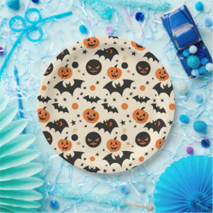 Assiettes En Carton Happy Halloween Éffrayant Cute & Festive Halloween