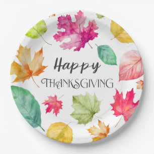 Assiettes En Carton Happy Thanksgiving
