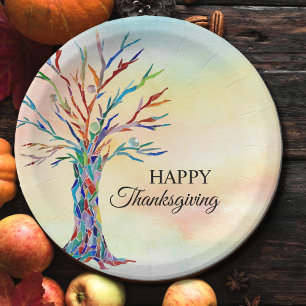 Assiettes En Carton Happy Thanksgiving