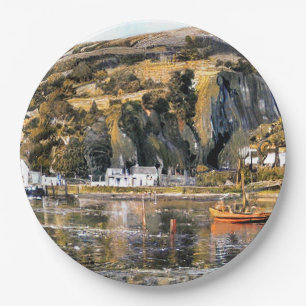 ASSIETTES EN CARTON HARBOUR BARMOUTH WALES