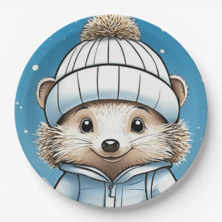 Assiettes En Carton Harper Hedgehog (face)