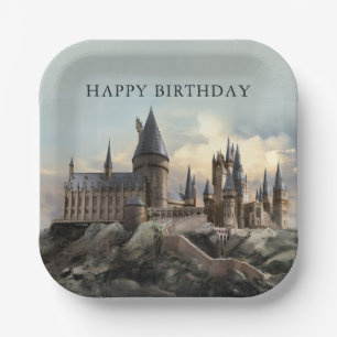 Assiettes En Carton Harry Potter   Château de Poudlard de jour