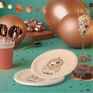 Assiettes En Carton HARRY POTTER™ Délicat croquis HUFLEPUFF™ Crest