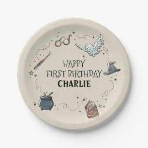 Assiettes En Carton Harry Potter First Birthday