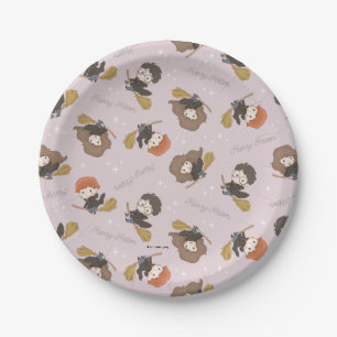 Assiettes En Carton HARRY POTTER™, Hermione & Ron Flying Motif