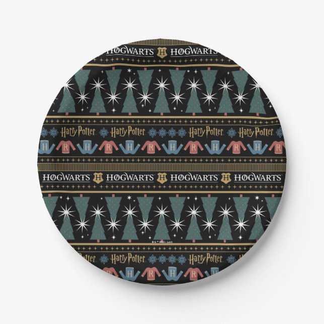 Assiettes En Carton HARRY POTTER™ Motif de sueur de vacances (Devant)