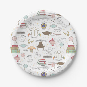 Assiettes En Carton HARRY POTTER™ Motif Magique Minuscule