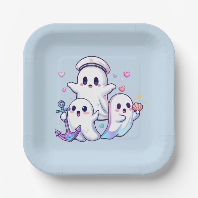 Assiettes En Carton Haunting the High Seas ! (Recto)