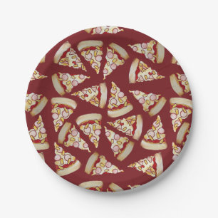 Assiettes En Carton Hawaii Pizza Lover