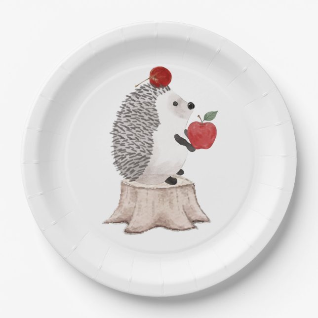 Assiettes En Carton Hedgehog (Devant)