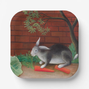 Assiettes En Carton Henri Rousseau - Le repas du lapin