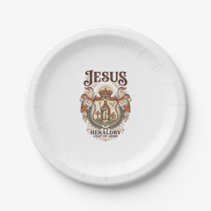 Assiettes En Carton Héraldique de Jésus Blason Héraldique de Jésus Bla