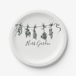 Assiettes En Carton Herbes du jardin