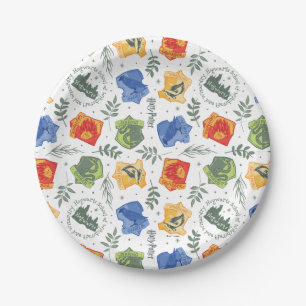 Assiettes En Carton Herbologie Magique Motif Maisons HOGWARTS™