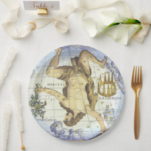 Assiettes En Carton Hercules et la Couronne par John Flamsteed