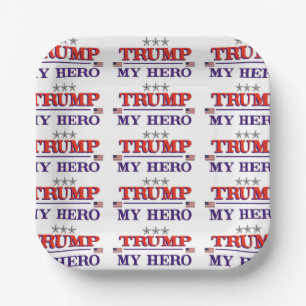 Assiettes En Carton Héros TRUMP