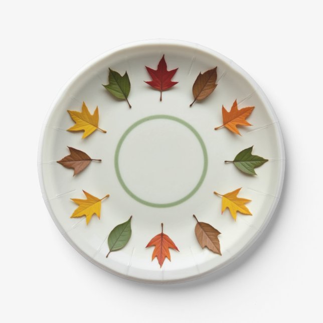 Assiettes En Carton Heure du printemps (Devant)