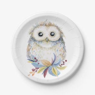 Assiettes En Carton Hibou