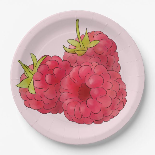 Assiettes En Carton Himbeeren (Devant)