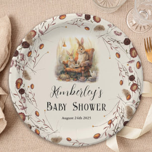 Assiettes En Carton Histoire Nouveau chapitre Baby shower classique Co