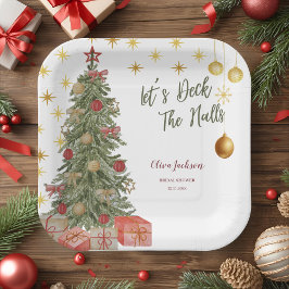 Assiettes En Carton Hiver Deck Halls Bridal Shower Invitation