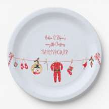 Hiver Joyeux petit Noël Baby shower fille garçon
