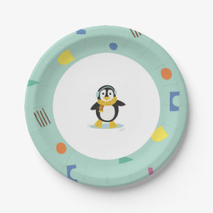 Assiettes En Carton Hiver Wonderland Anniversaire de enfant Party Plaq