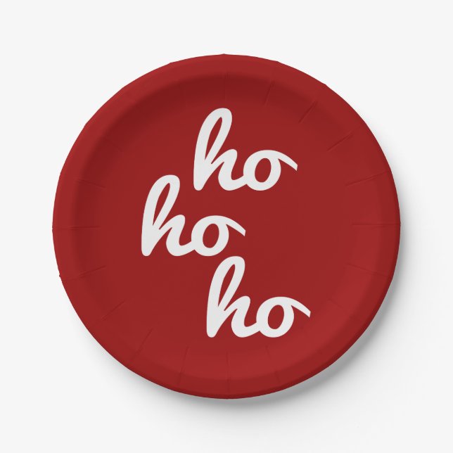 Assiettes En Carton Ho-ho (Devant)