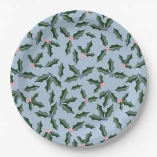 Assiettes En Carton Holiday Holly