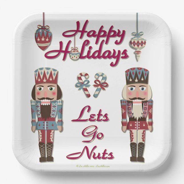 Assiettes En Carton Holiday Nutcracker (Recto)