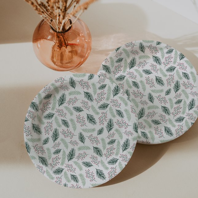 Assiettes En Carton Holly et Pine (Créateur téléchargé)