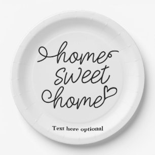 Assiettes En Carton home sweet home, Papier Plaque serviettes
