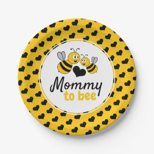 Assiettes En Carton Honey Bee, Baby shower