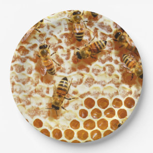 ASSIETTES EN CARTON HONEY BEES