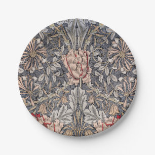 Assiettes En Carton Honeysuckle Print (par William Morris)