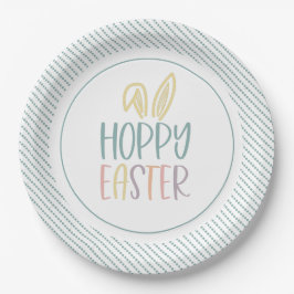 Assiettes En Carton Hoppy Ears Bunny Pâques