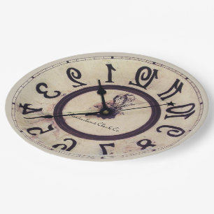 Assiettes En Carton Horloge curieuse 1