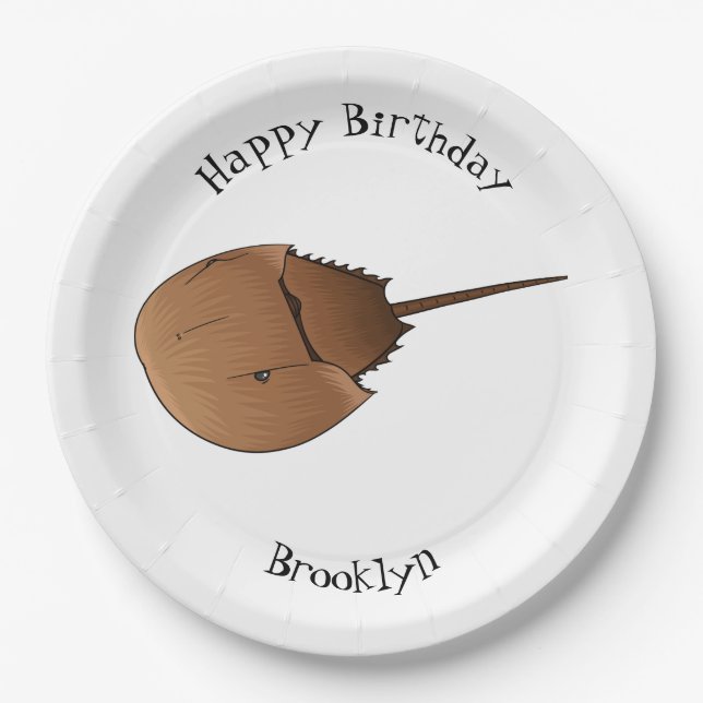 Assiettes En Carton Horseshoe crab (Devant)