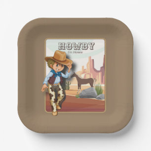 Assiettes En Carton Howdy howiwiwiwiwie premier anniversaire poster de
