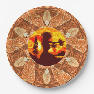Assiettes En Carton Hula Dancer