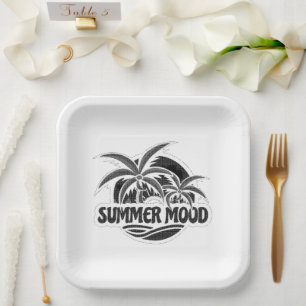 Assiettes En Carton Humeur d'été