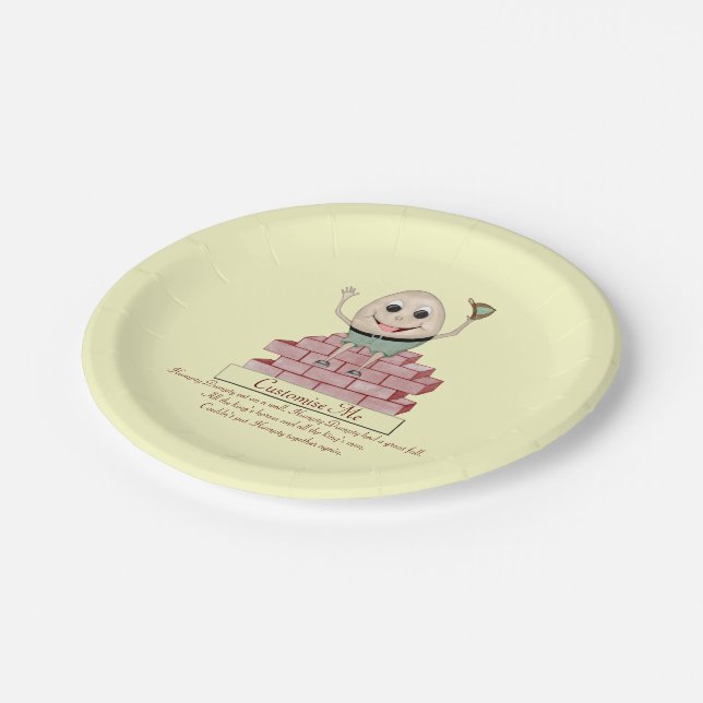 Assiettes En Carton Humpty Dumpty (Angle)