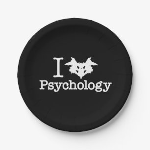 Assiettes En Carton I Coeur (Rorschach Inkblot) Psychologie