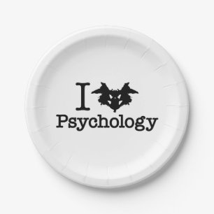 Assiettes En Carton I Coeur (Rorschach Inkblot) Psychologie